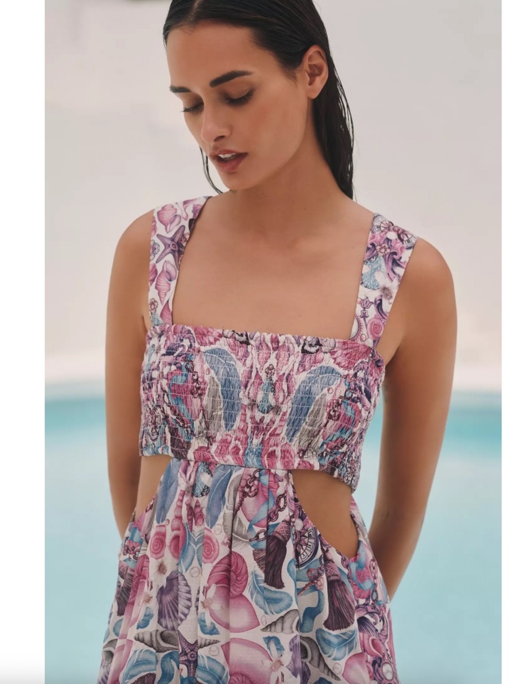 $88 NWT Celandine Emily Carter Anthropologie Cutout Mini Dress XL